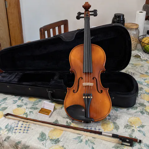Foto do produto Violino Cremona SV-150 tamanho 4/4 disponível para troca no Unitrocas