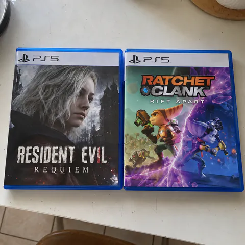 Foto do produto Resident Evil Requiem e Ratchet & Clank para PS5 disponível para troca no Unitrocas
