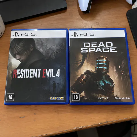 Foto do produto Resident Evil 4 e Dead Space para PS5 disponível para troca no Unitrocas